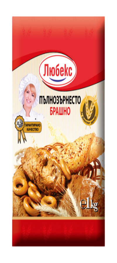 Пълнозърнесто Брашно Любекс 1кг